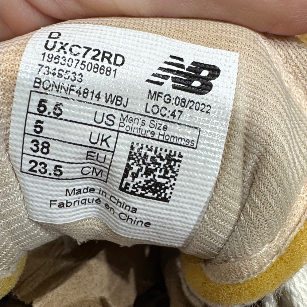 New Balance XC-72 sneakers in off-white Size (women 7) EUR 38 (see pic for size) - Picture 14 of 14